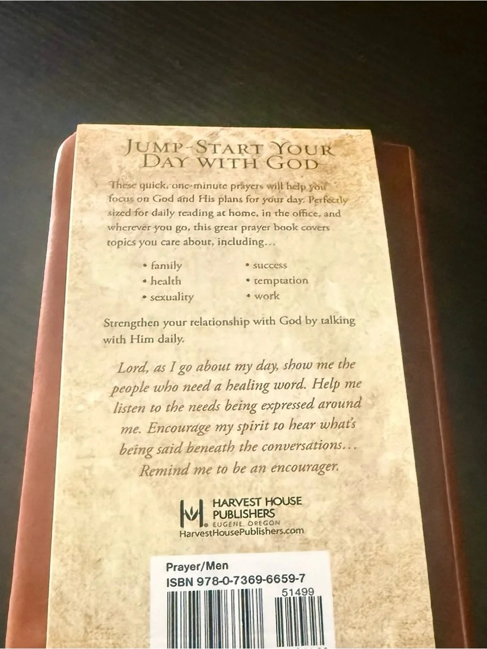 Harvest House One-Minute Prayers for Men